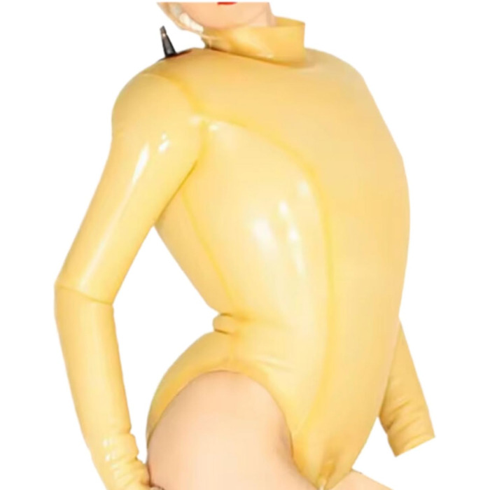 Прозорий латексний комбінезон з блискавкою (Catsuit/Bodysuit) - GAYLOP