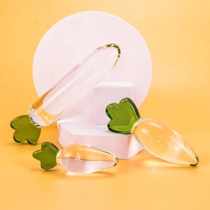 Анальний плаг Karotte Glas: плаг для анусу з скла, іграшка для дорослих