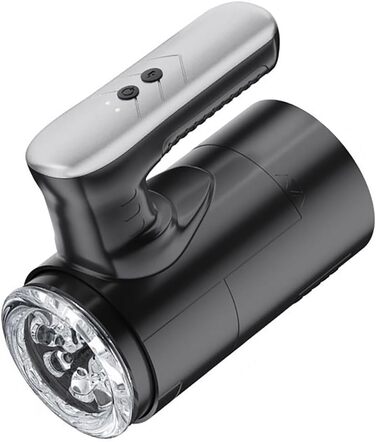 Електричний мастурбатор JFRong з 10 телескопічними режимами для чоловіків. Автоматичний мастурбатор з 3D вагіною, стимулятором сім'яника. Інтимні іграшки для чоловіків