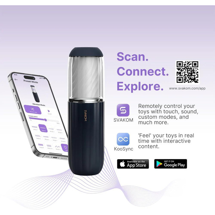 SVAKOM Alex Neo 2 - Електричний мастурбатор для чоловіків з 7 режимами та функцією масажу, преміум-якість
