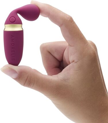 AMORELIE Flirt – Вібратор для пальців | Водонепроникний | З м'якого силікону, Червоний