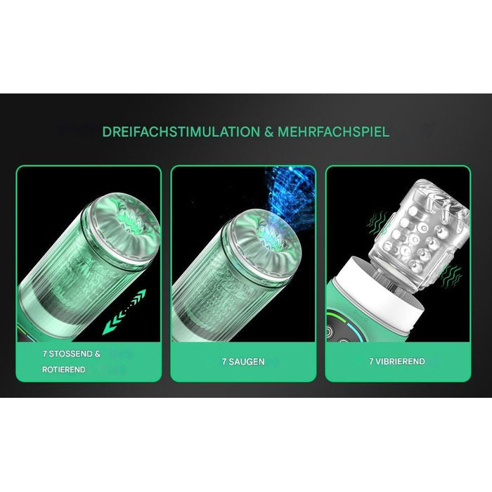 Електричний мастурбатор для чоловіків: чаша з функцією Blowjob, Strapon, насос, вібрація, телескопічна ручка, набір секс-іграшок