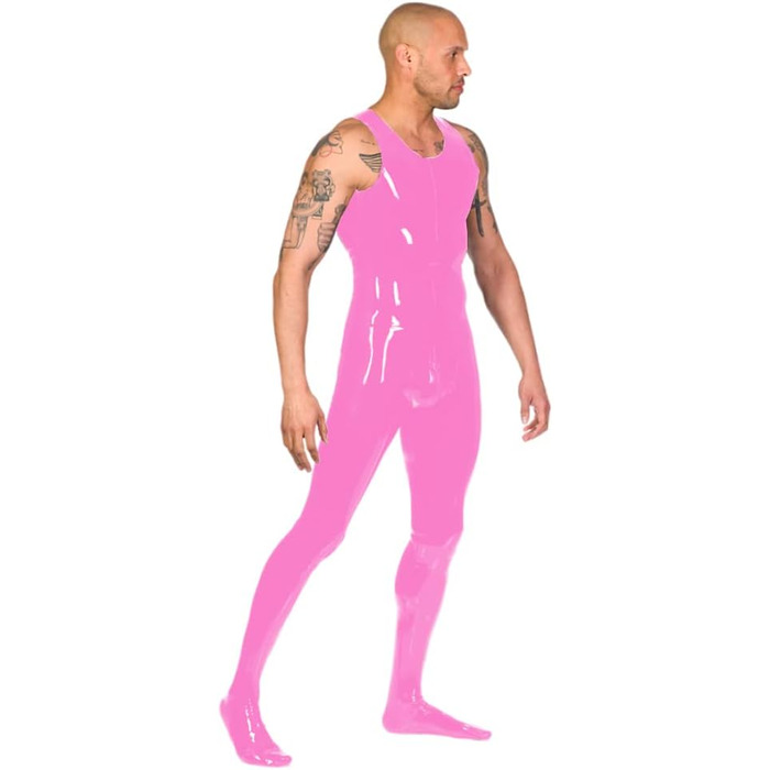 Костюм для чоловіків JQYTEN, фетиш-костюм з штучної шкіри, комбінезон, PVC, розмір S-7XL, чорний