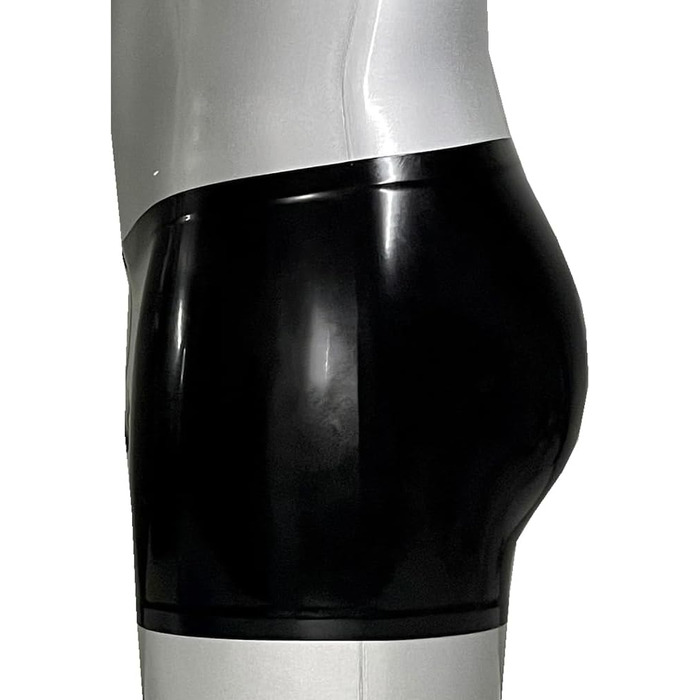 Чоловічі боксери GREEFEI з чорного латексу з низькою талією, ручної роботи, для клубів та костюмів