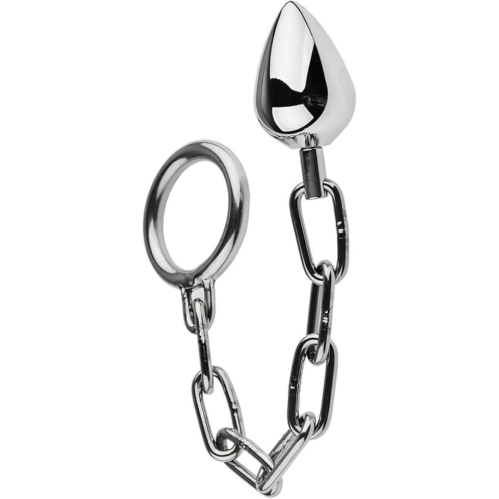 Анальні кульки та масажери для ануса з металу (3 шт.) - металевий анальний плаг, кільце для простати, масажер для чоловіків та жінок