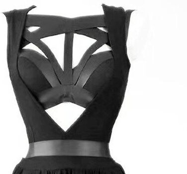 Жіноча сексуальна сукня-комбінезон, бюстгальтер з бандажем, нижня білизна, піжами, мереживна спідниця, чорний колір, розмір XXL