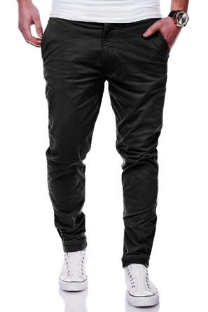 Чоловічі базові штани чинос Rello & Reese Regular Slim-Fit, стрейч, чорні (C-3001, 31W / 30L)