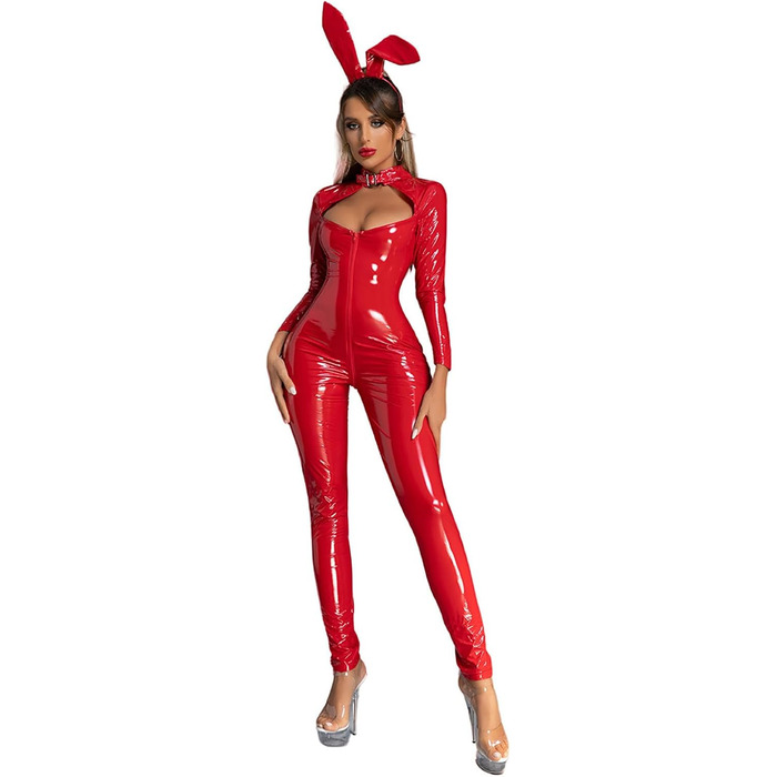 Жіночий боді з ластовицею, еротична спідня білизна, червоний боді з мереживом для пар, сексуальний костюм, блискавка в паховій області