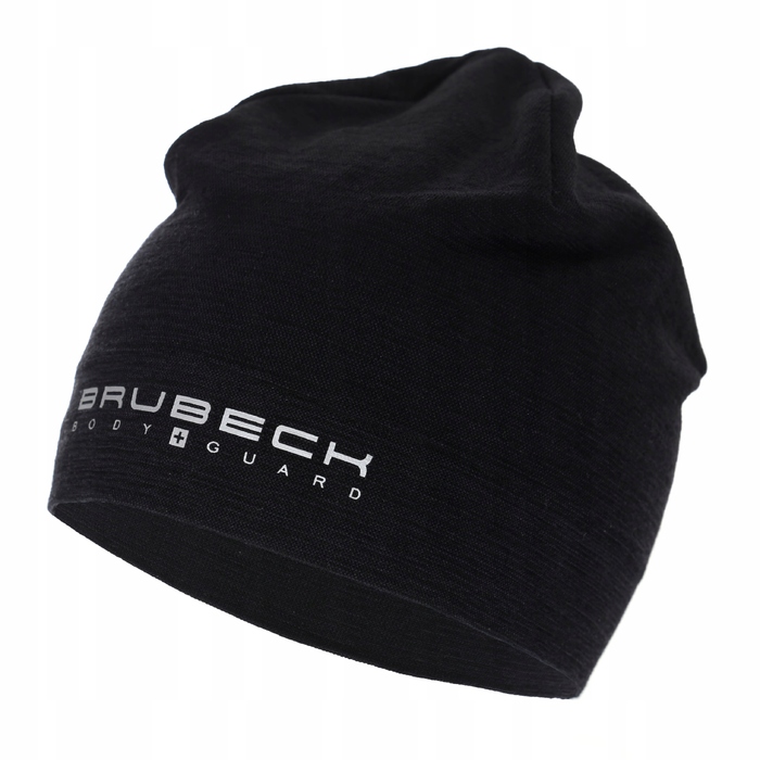 Термоактивна шапка Brubeck Active Wool, чорна, S/M