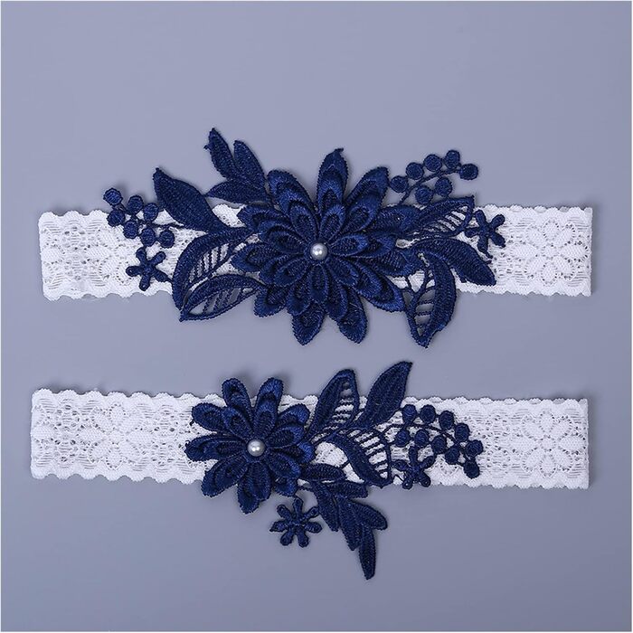 Стрічка для нареченої ACiyD, мереживна стрічка для ноги на весілля, бал, мереживний наголовник (Бежевий)