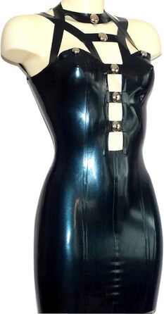 Латексний боді з блискавкою для жінок MSTMAZZ, еротичний костюм, чорний, XXXXL