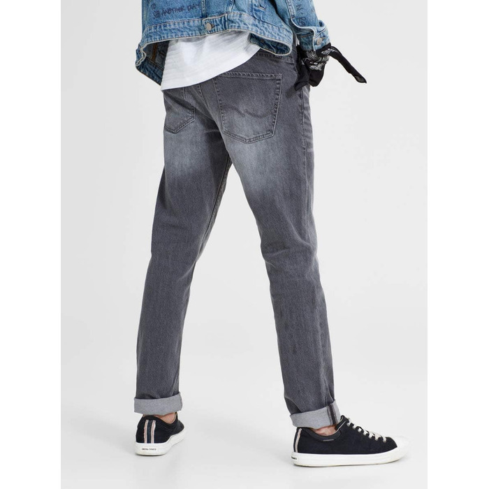 Чоловічі джинси Jack & Jones Tim Original AGI 005 Slim/Straight Fit, сірі (Grey Denim), 38W / 30L