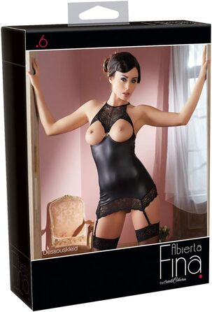 Чорна мереживна піжама-комбінезон для дівчат з стрічками (розмір XL)