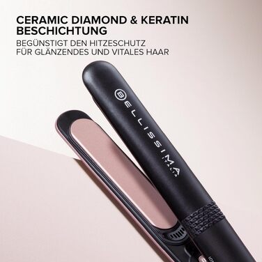 Випрямляч для волосся Bellissima Creativity B27 100 з діамантовою керамікою, кератином та іонізатором
