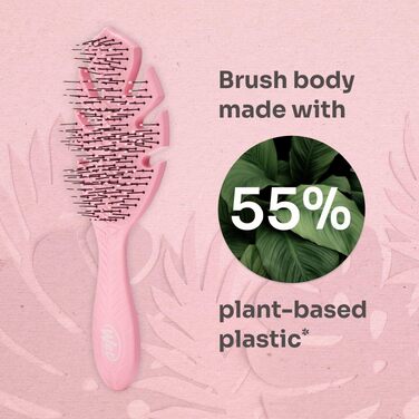 Щітка для волосся Wet Brush Go Green Detangler — екологічна розплутувальна щітка з м'якими щетинками IntelliFlex, сіра