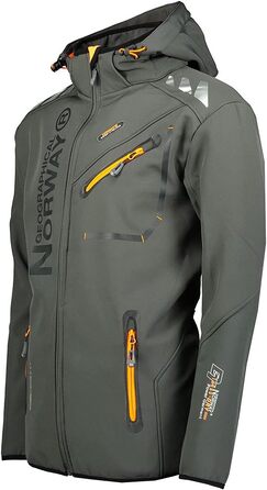 Чоловіча куртка Geographica Norway Rivoi, темно-сіра (Dark Grey), розмір 3XL