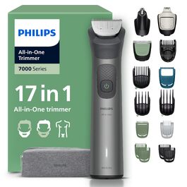Універсальний тример Philips Multigroom Series 7000 MG7961/15 17-в-1 для обличчя, волосся та тіла, металеві леза, 26 налаштувань довжини (0,5-20 мм)