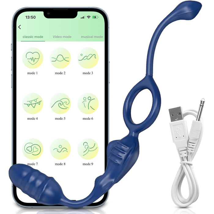 Масажер простати TYDAY для чоловіків, вібруючий анальний масажер, секс-іграшка для пар, керування через додаток