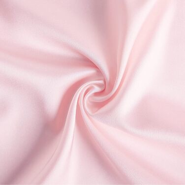 Легкий халат Aranmei для жінок з атласу, короткий, з V-подібним вирізом, 3/4 рукав, халат для нареченої/дуже близької подруги нареченої, з поясом, шовковий кімоно, нічна сорочка, розмір M, світло-рожевий