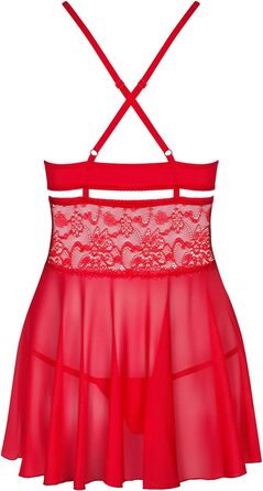 Babydoll Obsessive з шнурком для жінок, червоний, L-XL