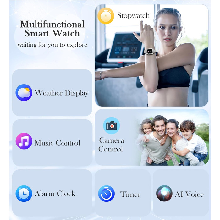 Смарт-годинник I52 Smartwatch сріблястого кольору