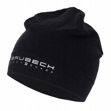 Термоактивна шапка Brubeck Active Wool, чорна, S/M