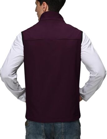 Чоловічий легкий жилет Softshell з флісовим підкладом, спортивний жилет-бодівормер для бігу, походів та роботи, червоний (4XL)