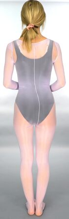 Бодісток Мона'с Чойс великого розміру (XL) з глянцевим ефектом, чоловічий боді, базова шапка (Легкий, фіолетовий)