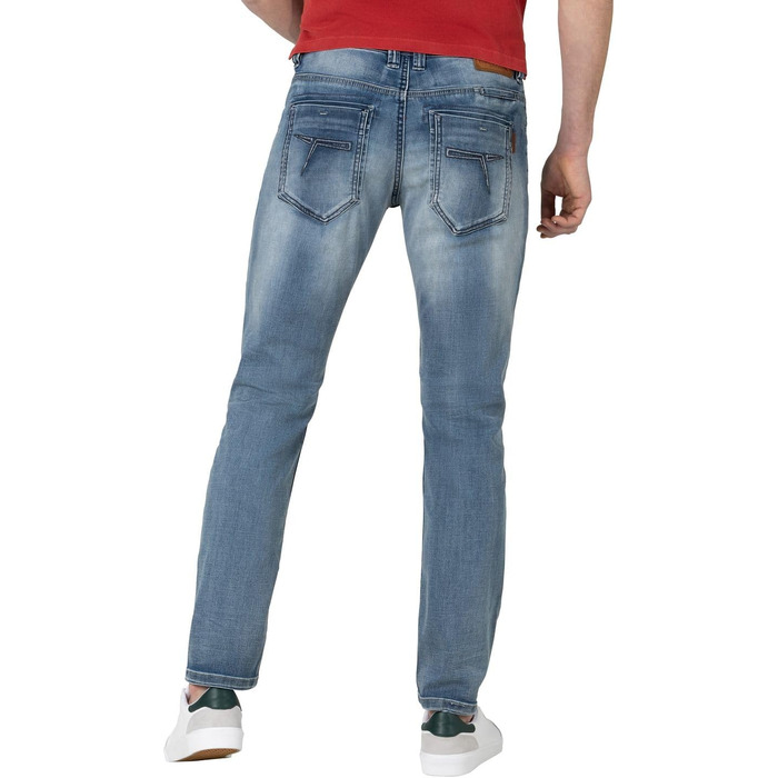 Чоловічі джинси Timezone Slim Jeans Regular Gerrittz, Antique Blue Wash, розмір 31W/32L