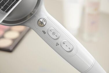 Фен для волосся Rowenta Powerline CV5930 з іонізацією Ionic Booster, 6 режимів температури та швидкості, функція холодного обдуву