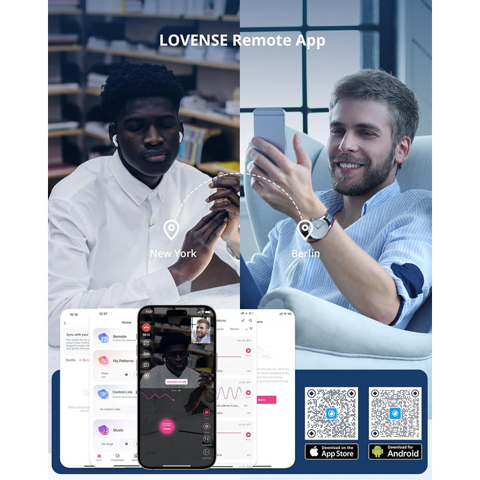 LOVENSE Diamo Bluetooth вібратор кільце для чоловіків з пультом керування, безліч режимів, програмування