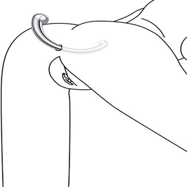 Анальний дildo з нержавіючої сталі з двома наконечниками для пар, масаж G-точки, сталевий фетиш, L, сріблястий