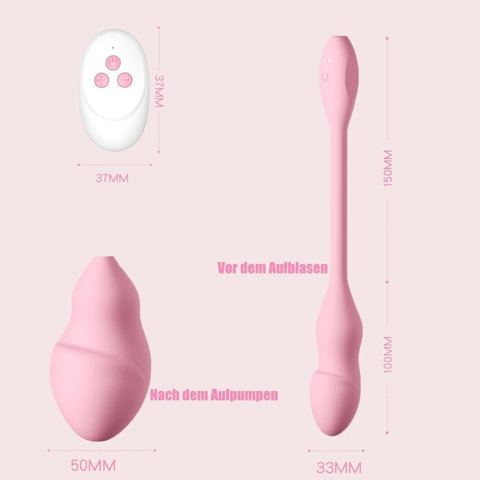 Анальні вібратори Guspiun з пультом дистанційного керування: силікон, 10 режимів, масажер G-точки та простати, Butt plug