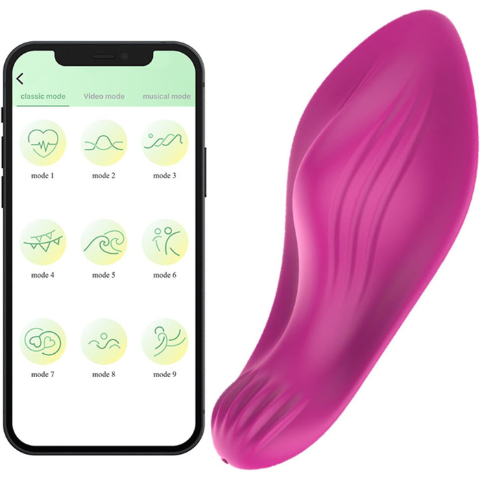 Вібратор для жінок та пар з 9 режимів вібрації та пультом дистанційного керування (APP)