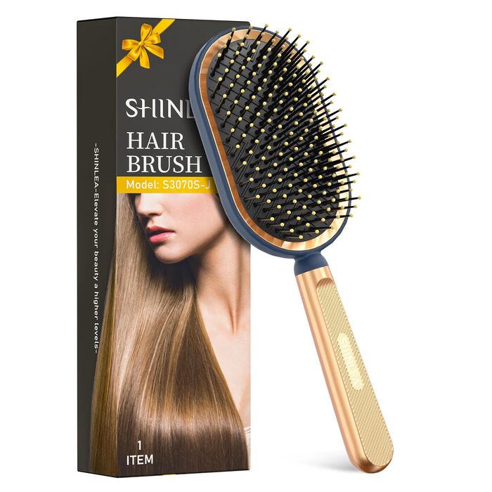 Щітка для волосся SHINLEA Detangler — масажна paddle-щітка для розплутування вологого та сухого волосся, проти випадіння та ламкості, для чоловіків, жінок та дітей