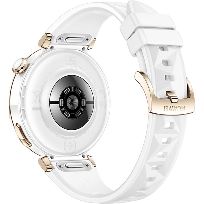 Смарт-годинник Huawei Watch GT 5 Pro 42mm білий: ЕКГ, GPS, моніторинг здоров'я, Bluetooth-дзвінки, до 14 днів автономності, для iOS та Android