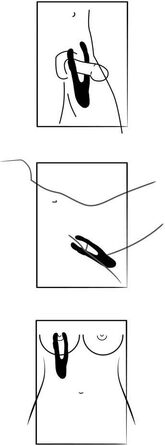 ORION Doppel-Vibrator: вібратор-кролик з подвійною вібрацією для жінок та чоловіків, 10 режимів, чорний