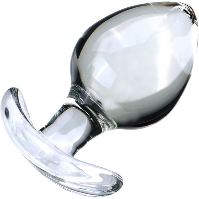 Анальний масажер MSTMAZZ з скла, XXL, для чоловіків та жінок, простата, прозорий, великий, анальні кульки