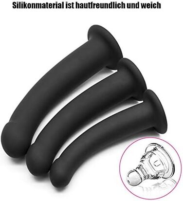 Анальний дилда ChicLSQ з сильною присоскою, силіконовий масажер простати та G-точки, дилататор ануса, стимулятор, анальний плуг для дорослих, мастурбація, SM, секс-іграшка для жінок, пар, чоловіків (L-довгий 20.5 см)
