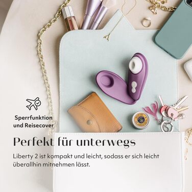 Womanizer Pleasure Air Toy - Стимулятор клітора з 8 рівнями інтенсивності, водонепроникний вібратор для жінок та пар, Sage Green (Liberty 2)