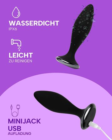 Анальний вібратор MySecretCase Analplug з пультом, 10 режимів, USB зарядка - для чоловіків та жінок