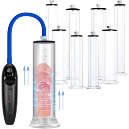 Електрична помпа для збільшення статевого члена, 6 режимів, тренажер для ерекції, для чоловіків