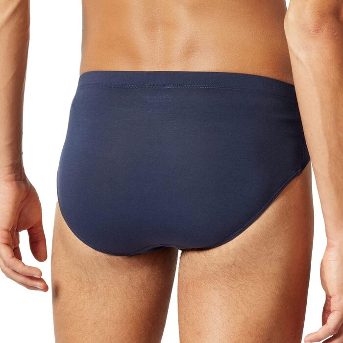 Труси чоловічі Schiesser Uncover 3 шт. Supermini з м'яким поясом - бавовна (L, темно-синій)