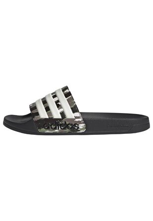 Чоловічі тапочки-шльопанці adidas Adilette Shower Velcro Core Black / Alumina Tent Green, розмір 38 EU