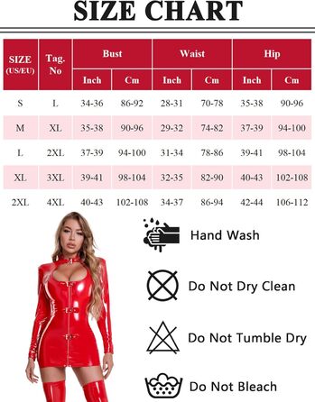 Сукня з еластичної шкіри FEOYA для жінок: сексуальний міні-дрес з блискавкою, для вечірок, клубів, косплею та коктейльних образів. Червоний колір.