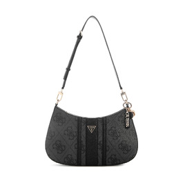 Жіноча сумка-кросбоді GUESS Noelle II Top Zip Shoulder Bag з логотипом, колір Coal