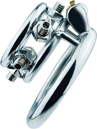 Сталевий кільцевий роздільник яєчок (Doul) з шипами для чоловіків. Кольце для яєчок, розтягувач яєчок, CBT, Бондеж, інтимні іграшки. Діаметр 45 мм