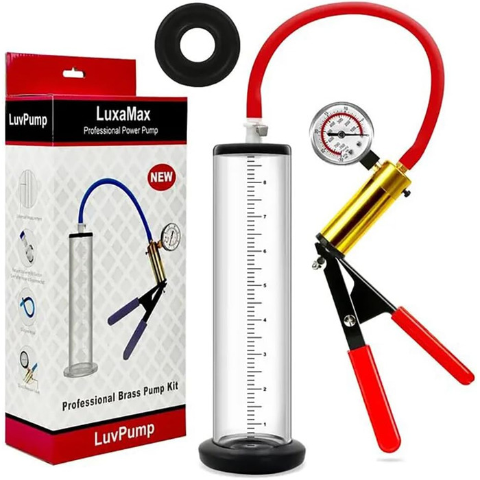 Набір пеніс-помп Kuaecr з 4 розмірів з силіконовим з'єднувачем, ручна вакуумна помпа для чоловіків, збільшення статевого члена, покращення ерекції, допомога при імпотенції