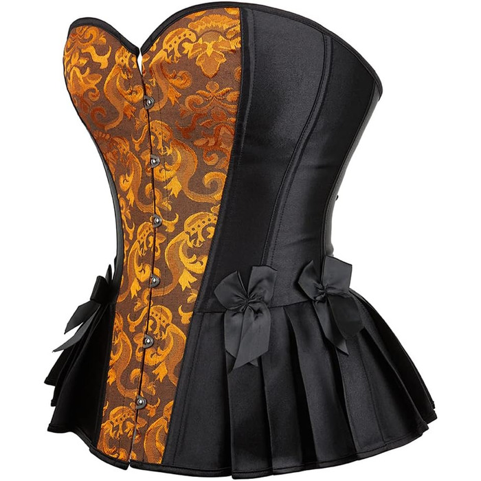 Жовтий корсет-корсет Grebrafan для жінок у готичному стилі для вечірок