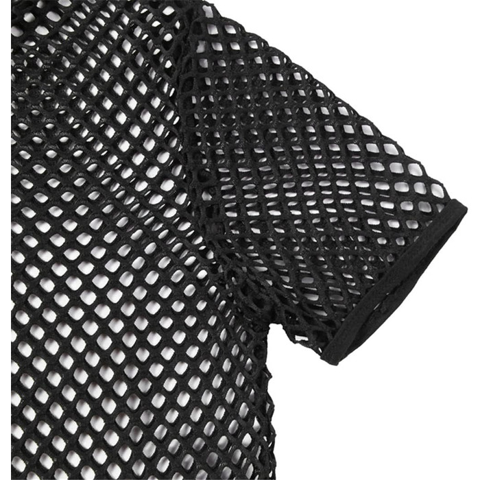 Чоловіча футболка з сітки з ефектом прозорості у стилі ретро, кольорова сітка, футболка у стилі хіп-хоп, футболка з мереживом